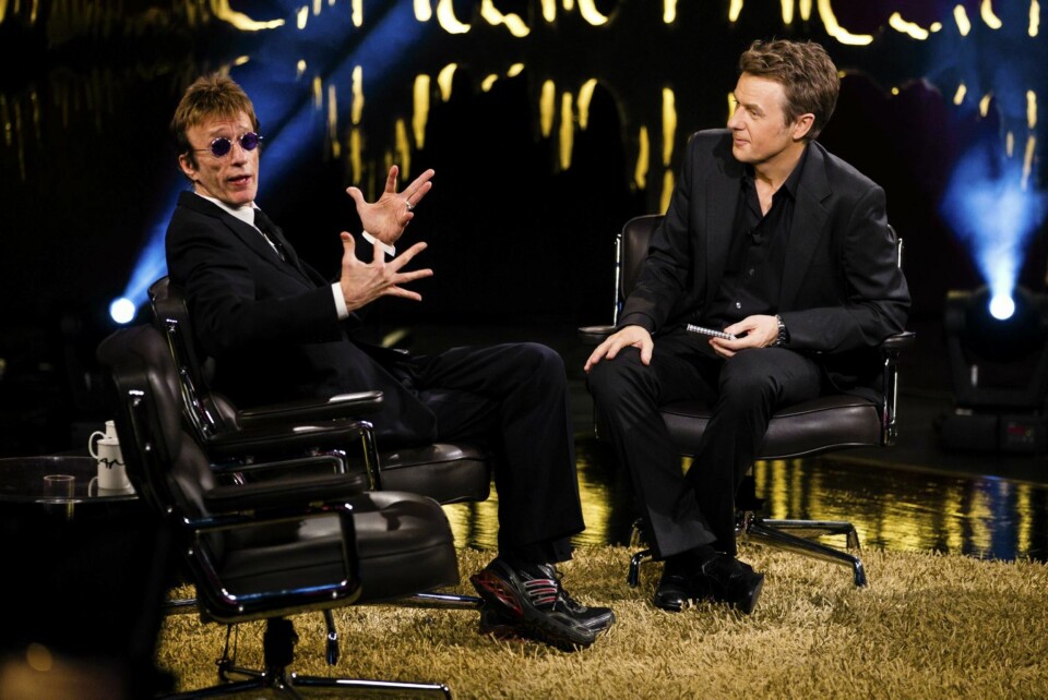 BESØKTE SKANDINAVIA: I fjor avla Robin Gibb et besøk hos Skavlan.