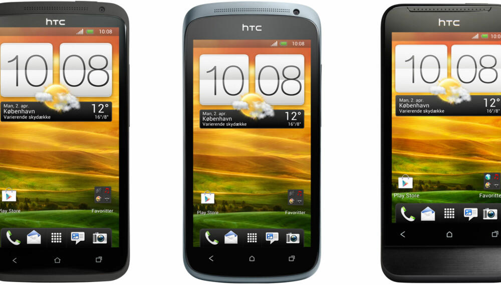 HTC 2012: (f.v.) One X, One S og One V er tre sabla bra telefoner.
