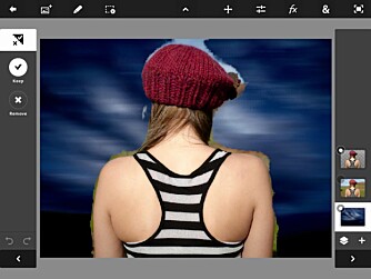 PS TOUCH: Photoshop Touch er en relativt avansert fotoredigeringsapp. Her kan du for eksempel fjerne bakgrunnen på et bilde.