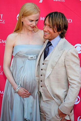 LYKKELIGE: Nicole Kidman og Keith Urban ble foreldre til datteren Sunday Rose mandag 7. juli.