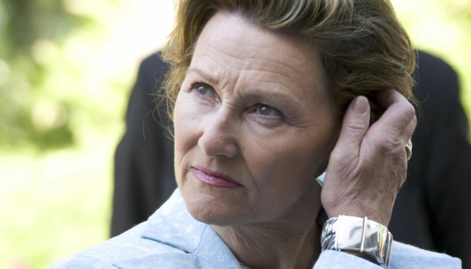 Dronning Sonja under et statsbesøk i Finland
