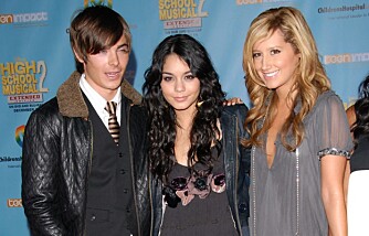 High School Musical-stjernene Zach Efron, Vanessa Hudgens og Ashley Tisdale