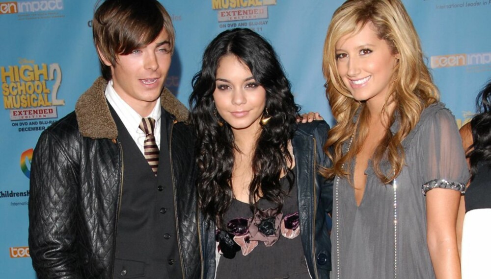 High School Musical-stjernene Zach Efron, Vanessa Hudgens og Ashley Tisdale