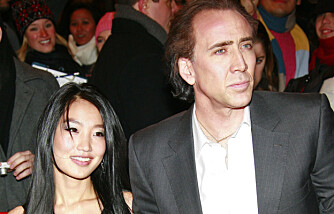 Nicolas Cage og kona Alice Kim.