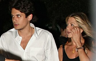 SLUTT: Lykken ble kortvarigf for John Mayer og Jennifer Aniston