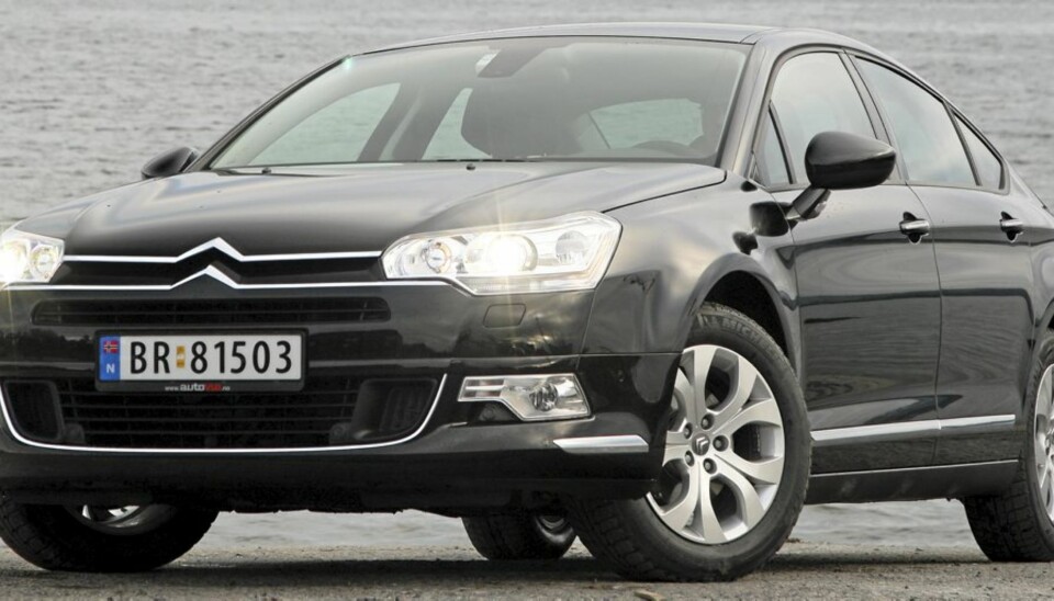 SKUDDSIKKER: Citroën C5, og gjerne i toppmodellen Exclusive, er den bilen som den svenske forsikringsbransjen trekker fram som vanskeligst å stjele.