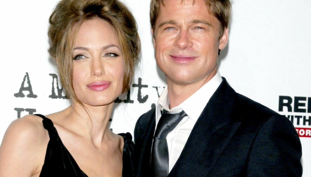 Angelina Jolie og kjæresten Brad Pitt
