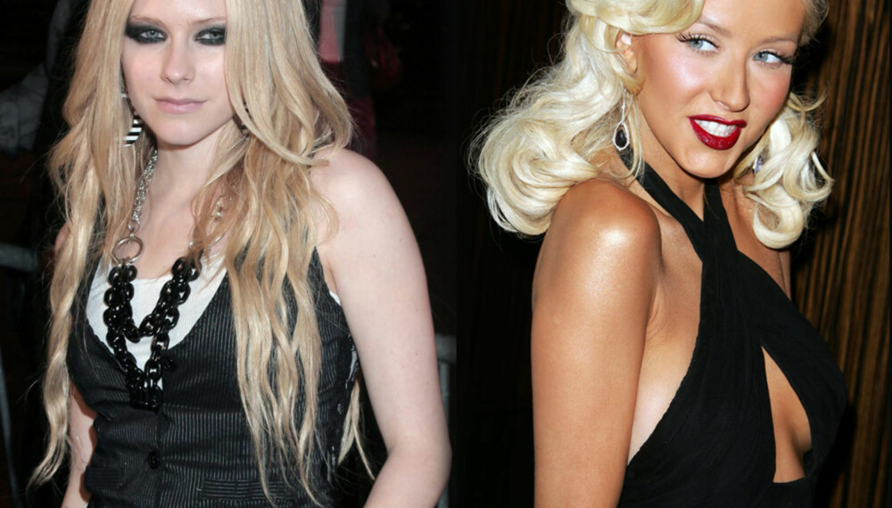 Avril Lavigne og Christina Aguilera