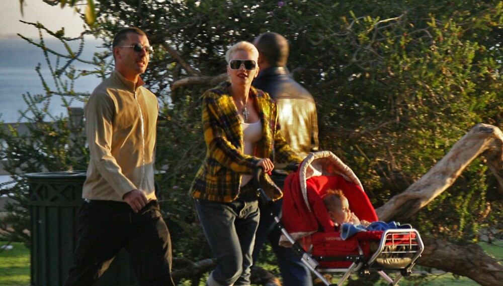 Gwen Stefani og Gavin Rossdale med sønnen Kingston