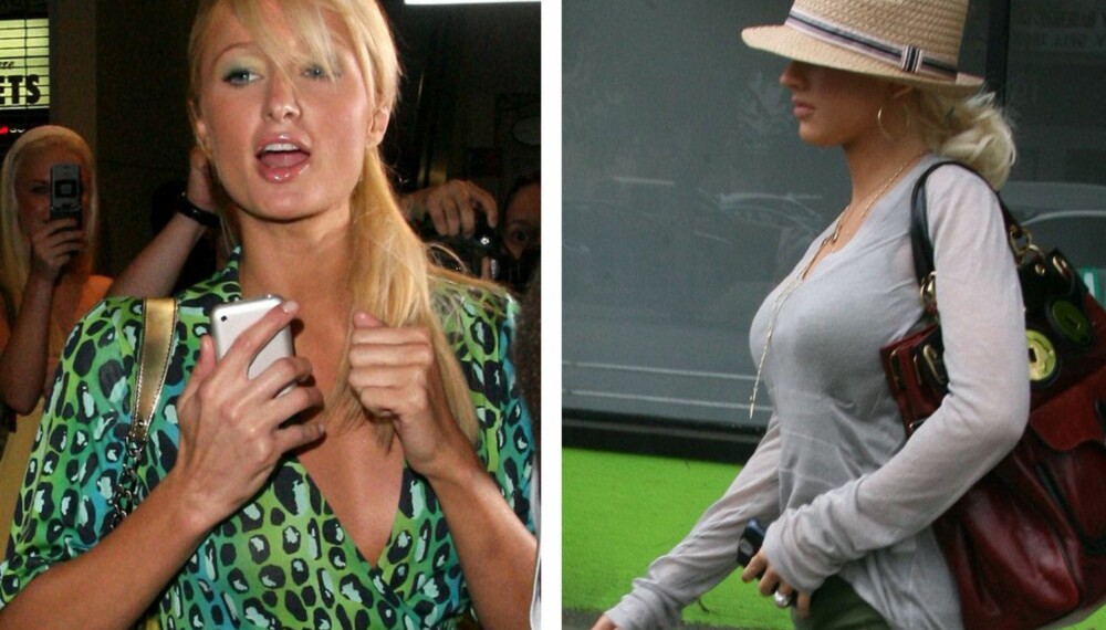 Paris Hilton og Christina Aguilera