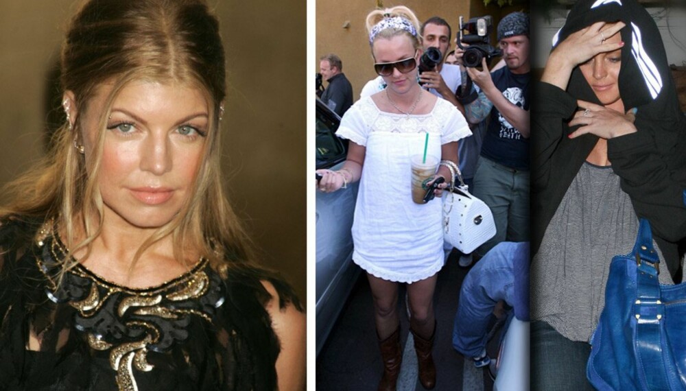 Fergie, Britney Spears og Lindsay Lohan