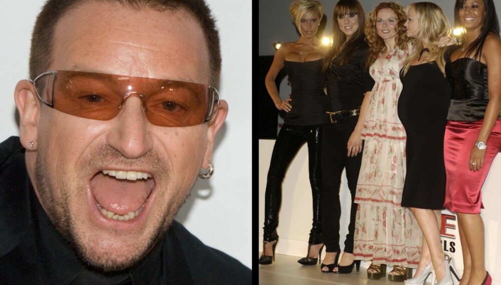Bono og Spice Girls