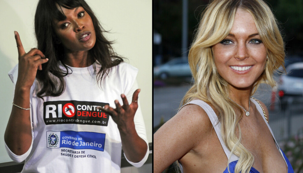 Naomi Campbell og Lindsay Lohan Naomi Campbell og Lindsay Lohan