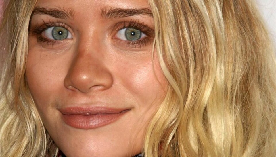 TRENDY: Ashley Olsen er glad i naturlige farger og rufsete hår.