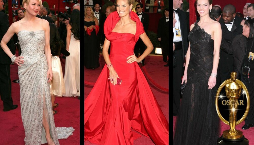 Oscar-kjolene: Reneé Zellweger, Heidi Klum og Hilary Swank