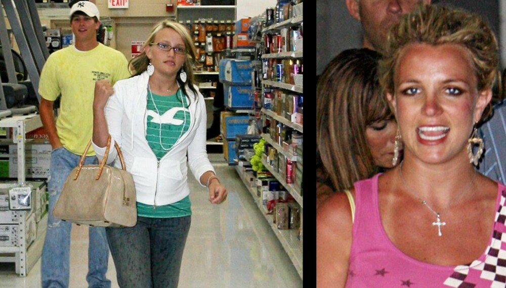 FØRSTEGANGSFØDENDE: Jamie Lynn Spears får støtte av sin storesøster Britney under fødselen