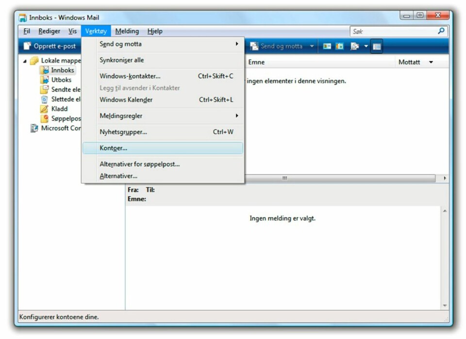 Les Gmail i Windows Mail
