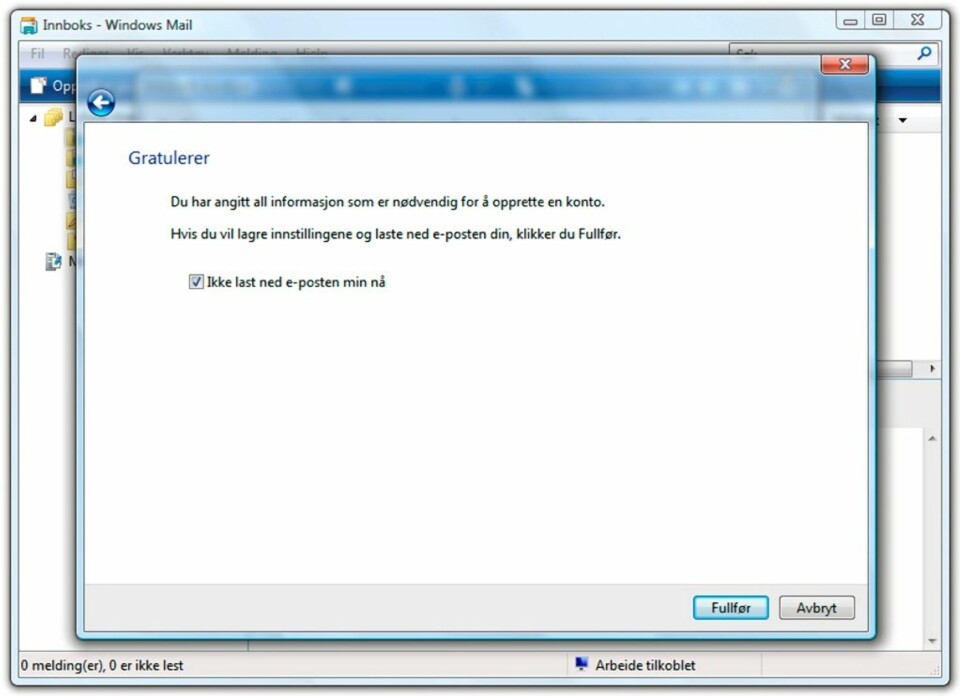 Les Gmail i Windows Mail
