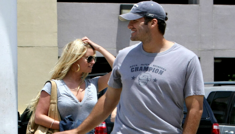 IKKE BRYLLUP: Jessica Simpson vil ikke gifte seg med Tony Romo - ennå.