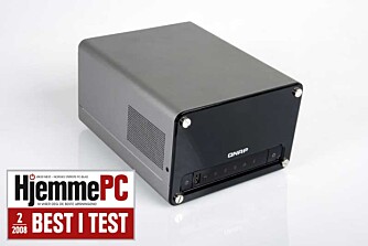 BEST I TEST: QNAP TS-209 Pro ble kåret til best i test i HjemmePC nr. 2 2008.