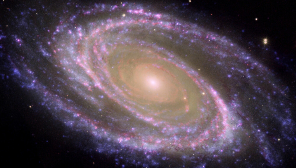 Galaksen Messier 81. Foto: NASA/JPL-Caltech/ESA/Harvard-Smithsonian CfA