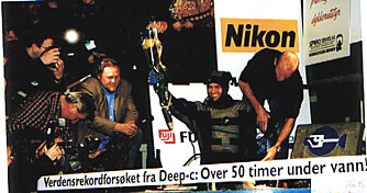 Frimann hedres etter rekorden i 2001. Foto: ZINEtravel.no
