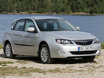 KONSTANT FIREHJULSDRIFT: Subaru Impreza er en av få småbiler som trekker på alle fire hele tiden.