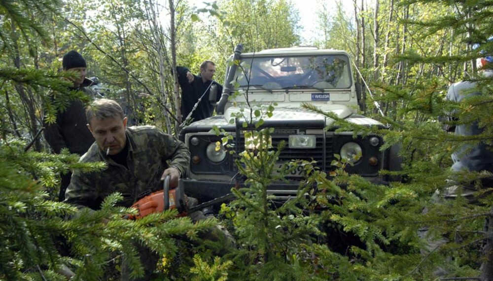 Tøffe tak i russisk villmark. Foto: Calle Varfjell