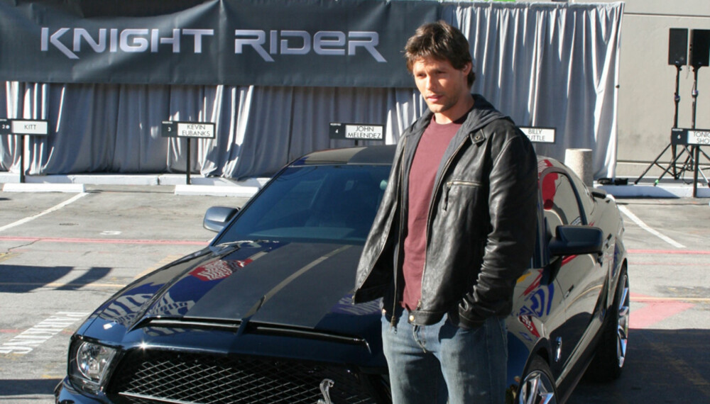 Justin Bruening får en grom bil å kjøre rundt i i den kommende Knight Rider-filmen.