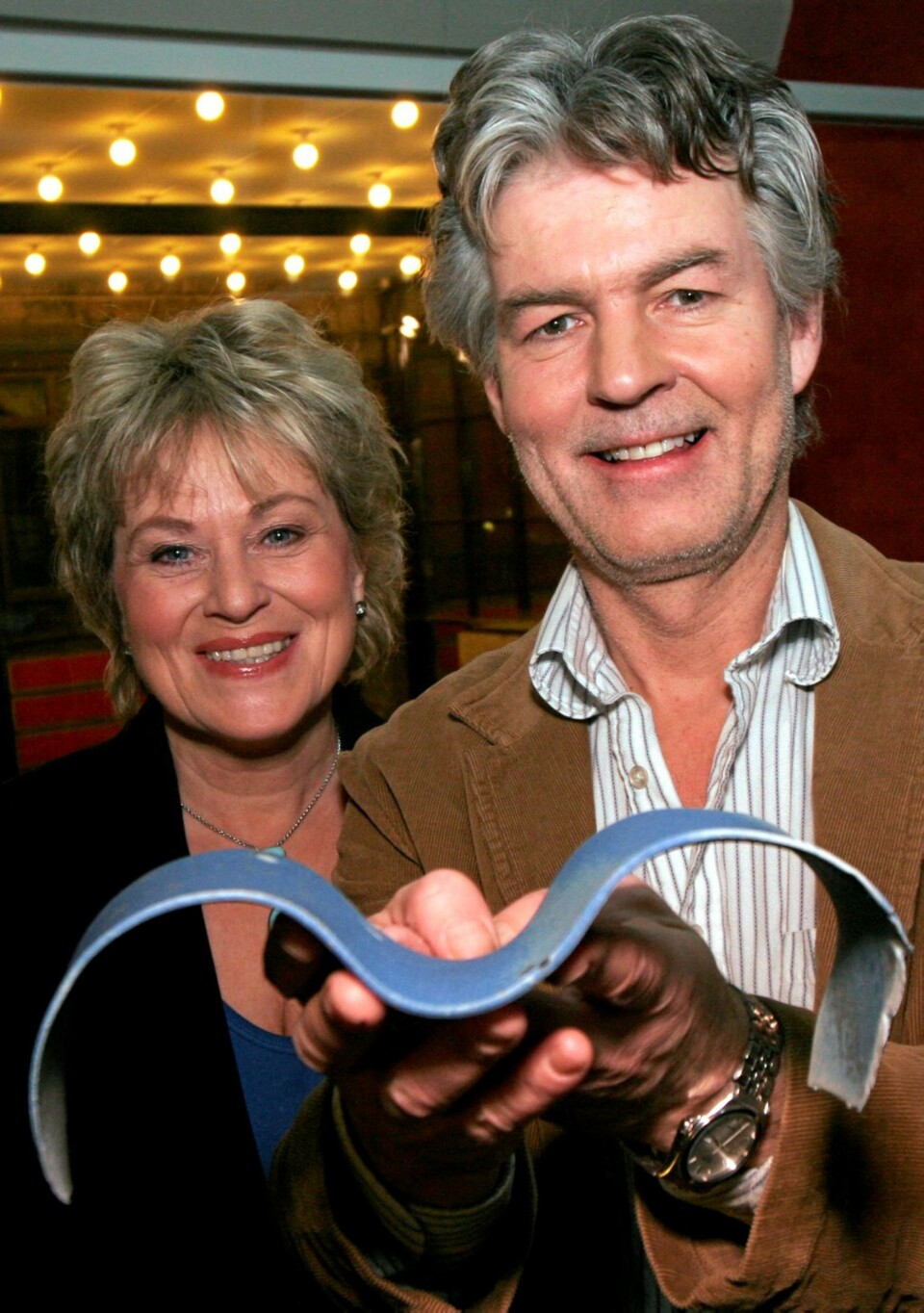 LYKKELIG GIFT: Anne Marie og skuespillerkollega Lasse har vært gift siden 1990.