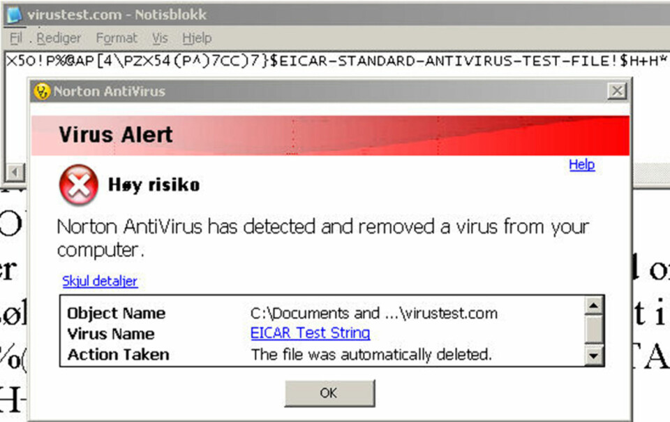 Slik tester du antivirusprogrammet ditt