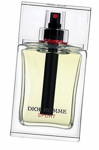 SPORTY: Dior Homme Sport, lanseres 1. september. Den beskrives som forfriskende, krydret og treaktig. Pris: 450 (50 ml)