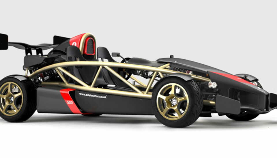 Ariel Atom består kun av det du absolutt må ha. Med 500 hk fordelt på 500 kg bør du ha nakkemuskulaturen i orden.