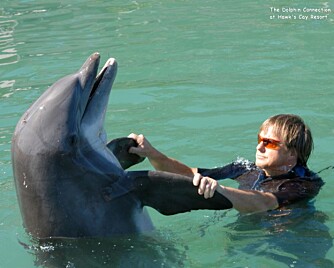 KLEMMEN: Gi meg en klem da, knitrer delfinen.