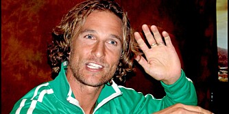 PAPPA: Matthew McConaughey ble far for første gang mandag.