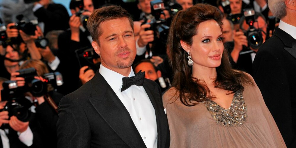 OVERRASKET: Brad og Angelina har innrømmet at de fikk seg en overraskelse da de oppdaget at de ventet tvillinger.