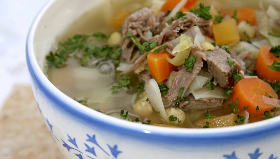 Mettende og smakfull elgsuppe.