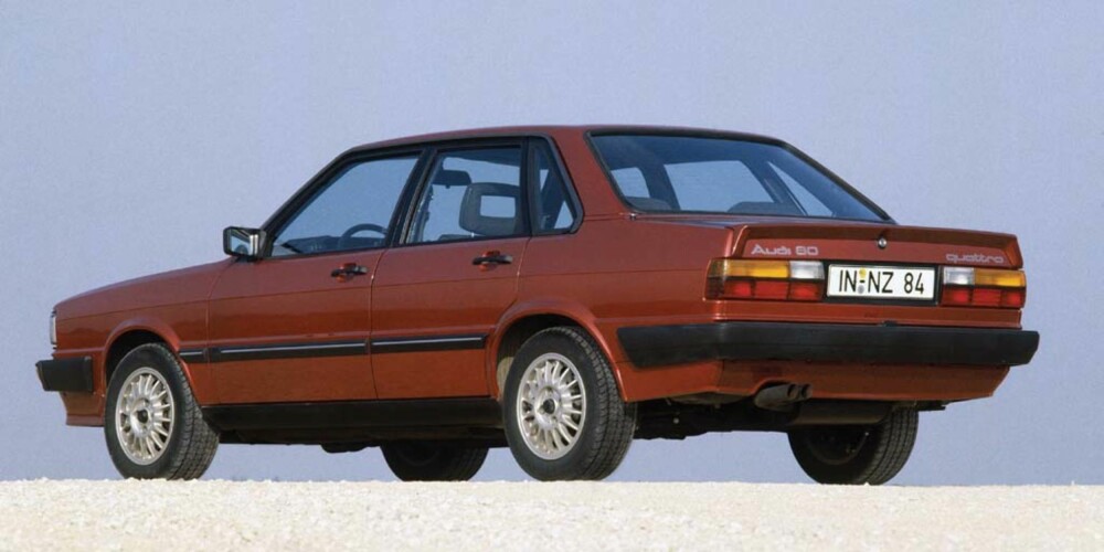 På 80-tallet veide bilene generelt mindre. Audi 80 Quattro veide 1190 kg.