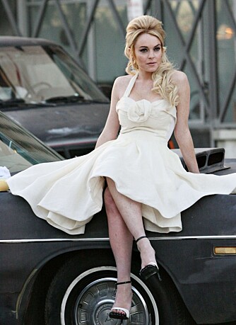 Lindsay Lohan på reklameinnspilling