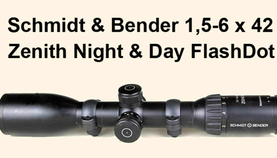 Schmidt & Bender med rødpunkt