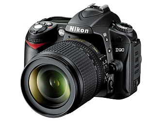 Nikon D90 får en oppløsning på 12,3 megapiksler og en lysfølsomhet som strekker seg opp til ISO 6400.