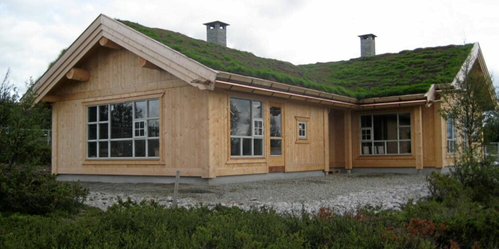 KONGELIG I MASSIVTRE: Kronpinsparets hytte i Uvdal i Buskerud. Her skal Mette-Marit og Haakon slappe av med barna.