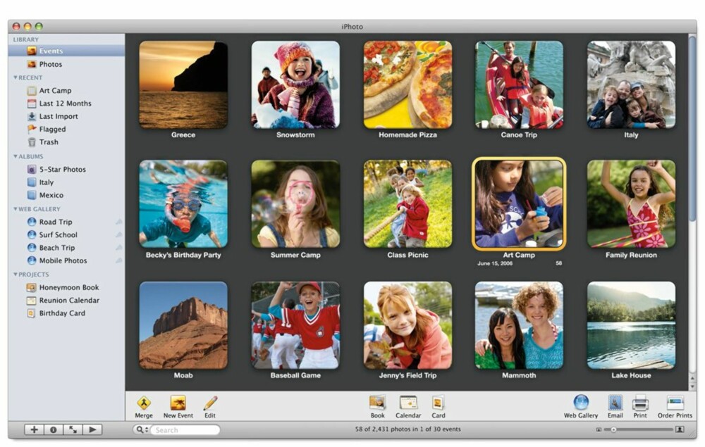 iPhoto er et brukervennlig fotoprogram som du kan få glede av på din Mac - selv om du bruker Windows på Mac. Bare husk å starte opp riktig operativsystem.