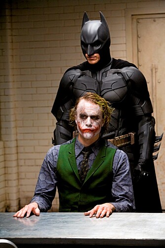 KINOSUKSESS: Christian Bale og Heath Ledger i "The Dark Knight"