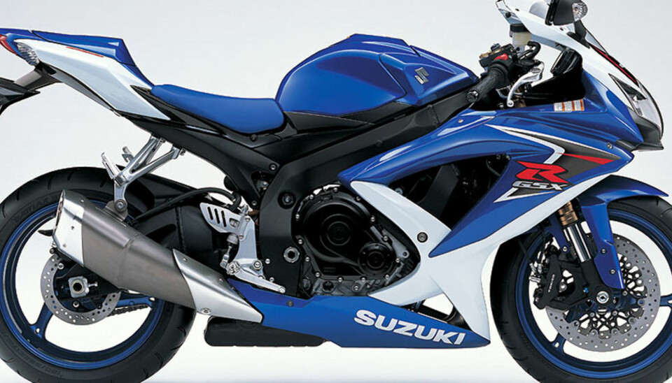 Suzuki topper mc-salget i år. Lommeraketten GSX-R600 er bestselgeren, med 87 enheter i årets første 7 måneder.