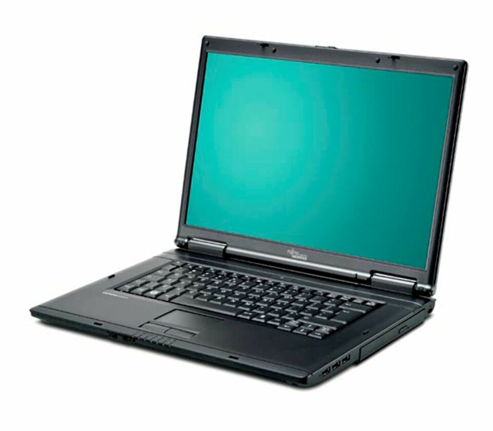 Det er denne PC-en fra Fujitsu Siemens som følger med i enkronestilbudet fra Telekiosken. PC-en koster cirka 4.500 kroner om du kjøper den ''løst''.