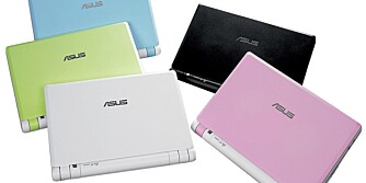 FARGERIK: Som alle populære dingser for tiden, er Asus Eee PC tilgjengelige i andre fargenyanser enn svart og grått.