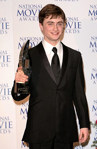 PRISVINNER: Daniel vant i kategorien "Beste mannlige opptreden" for sin rolle i "Harry Potter og Mysteriekammeret" under National Movie Awards 2007 i London