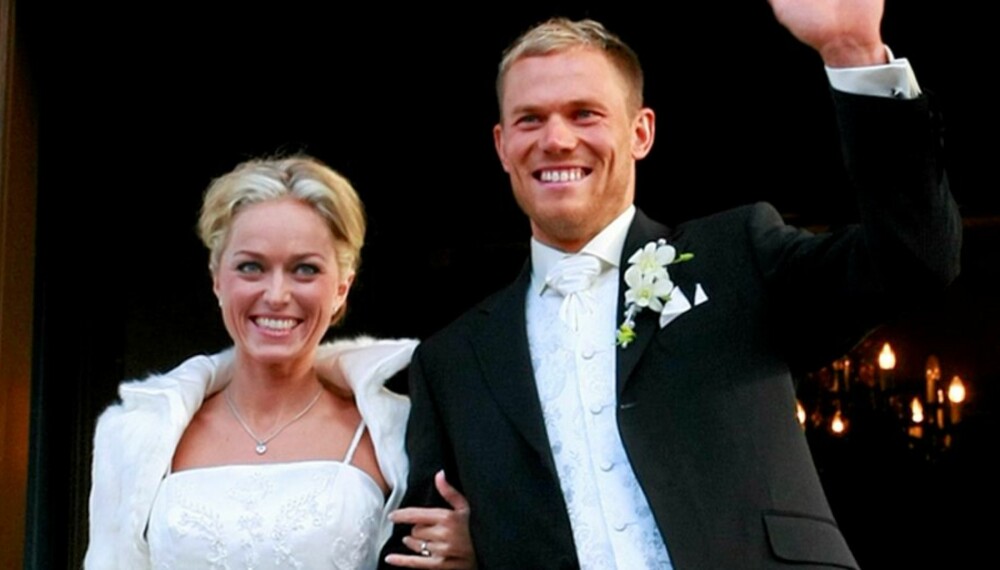 Syklisten Thor Hushovd og Susanne Haaheim giftet seg i Grimstad kirke i fjor høst, etter å ha vært sammen i ti år.