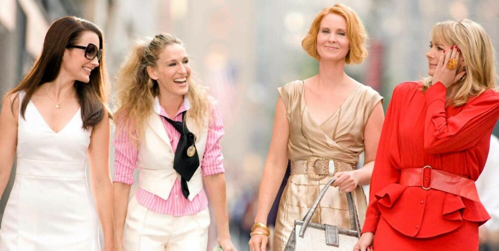 SINGELIKONER: De fire jentene fra TV-serien og filmen "Sex og singelliv" har skapt nye myter om den enslige kvinnen anno 2008.